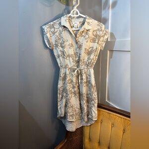 Floral Beige Dress by Japna